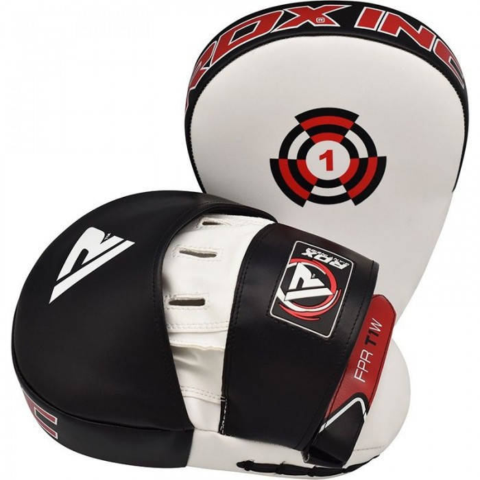 

Оригинальные Лапы RDX T1 Curved Boxing Pads - Black/White