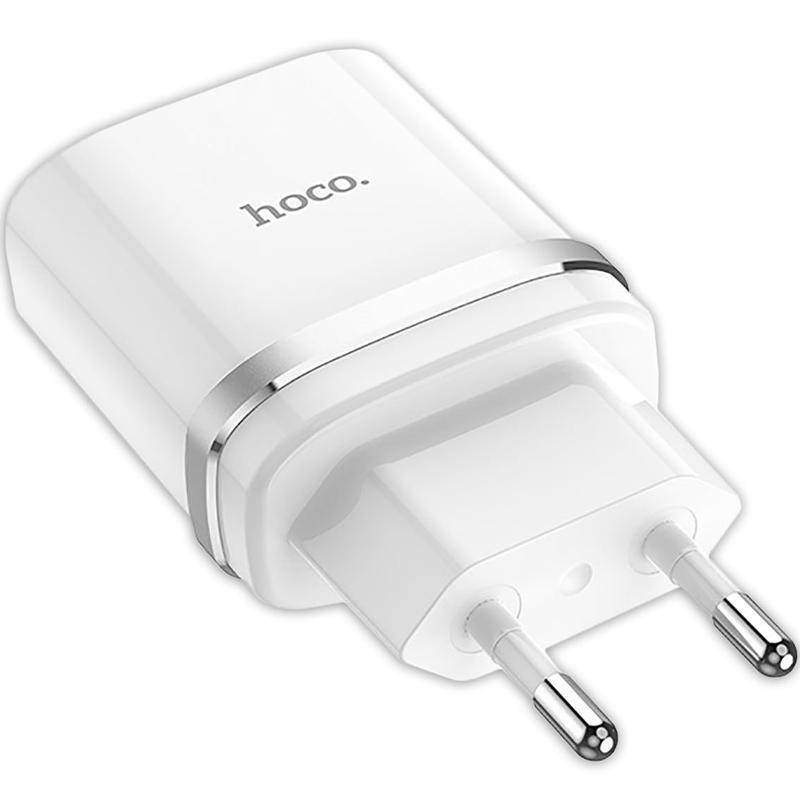 

СЗУ 1USB Hoco C12Q White (3A), Белый