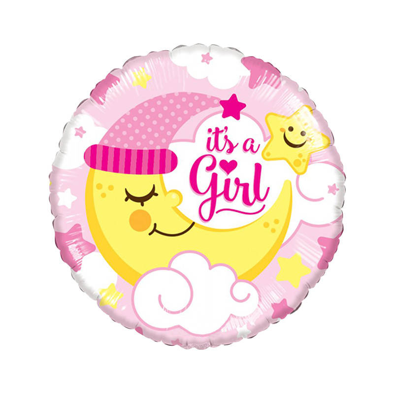 

Фольгированный шар круг It's a girl розовый 18" Китай