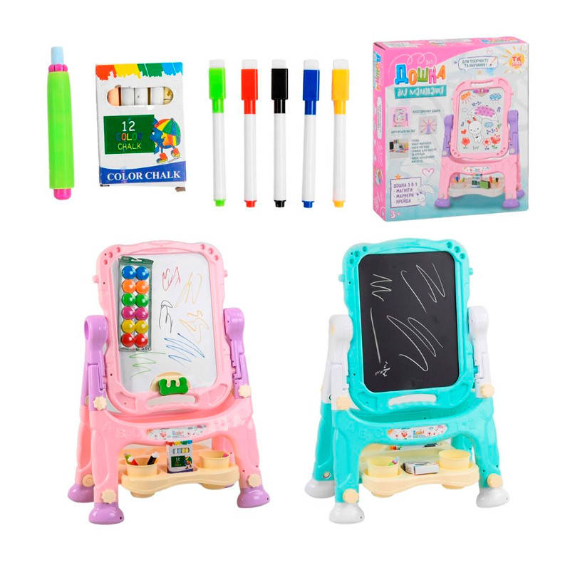 

Мольберт 2 в 1, двусторонняя доска, 93350, 2 цвета