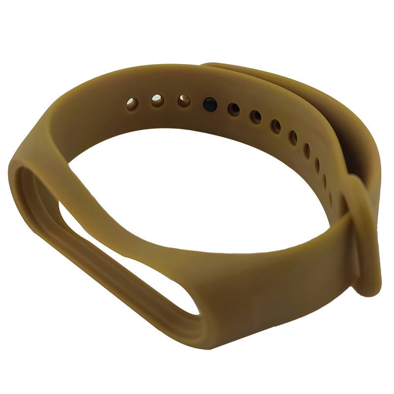 

Ремешок для фитнесс браслета Mi Band 3/4 цветной однотонный какао