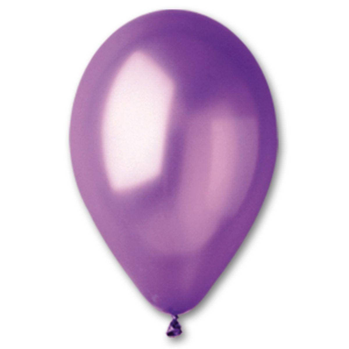 

Латексный шар 10"(26см) металлик фиолетовый (34) Gemar
