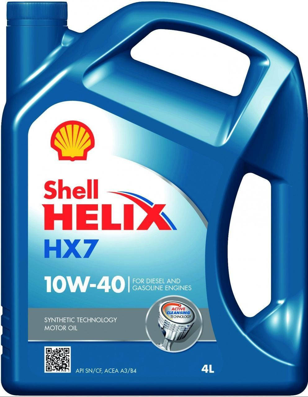 

Моторное масло Shell Helix HX7 10W-40 4л