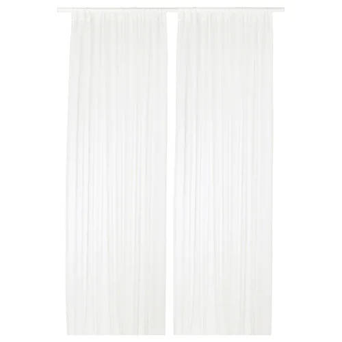 

Гардины IKEA TERESIA 145x300 см 2 шт Белые (502.323.33), Белый