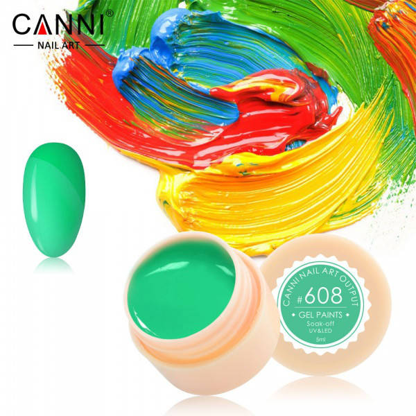 

Гель-краска CANNI 608 весенне-зеленая