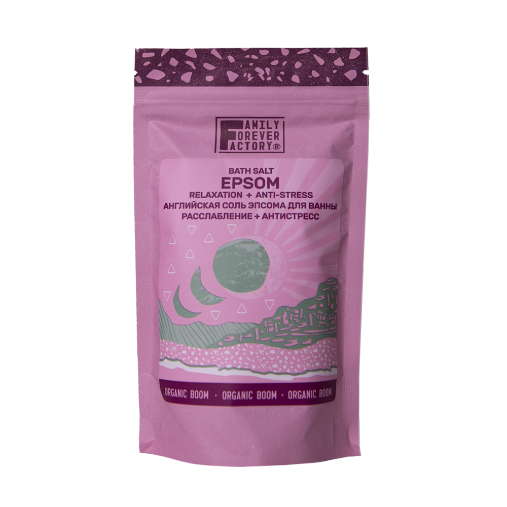 

Сіль Англійська Епсома для ванни "РАССЛАБЛЕННЯ + АНТИСТРЕСС" FAMILY FOREVER FACTORY