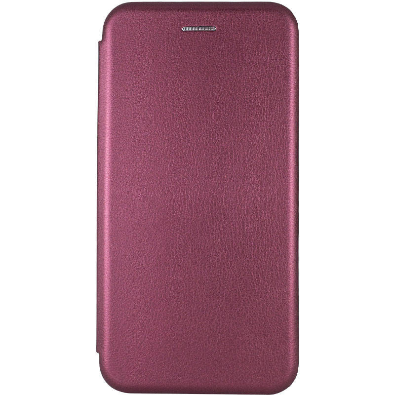 

Кожаный Чехол книжка для TECNO Spark 6 Go (Бордовый)