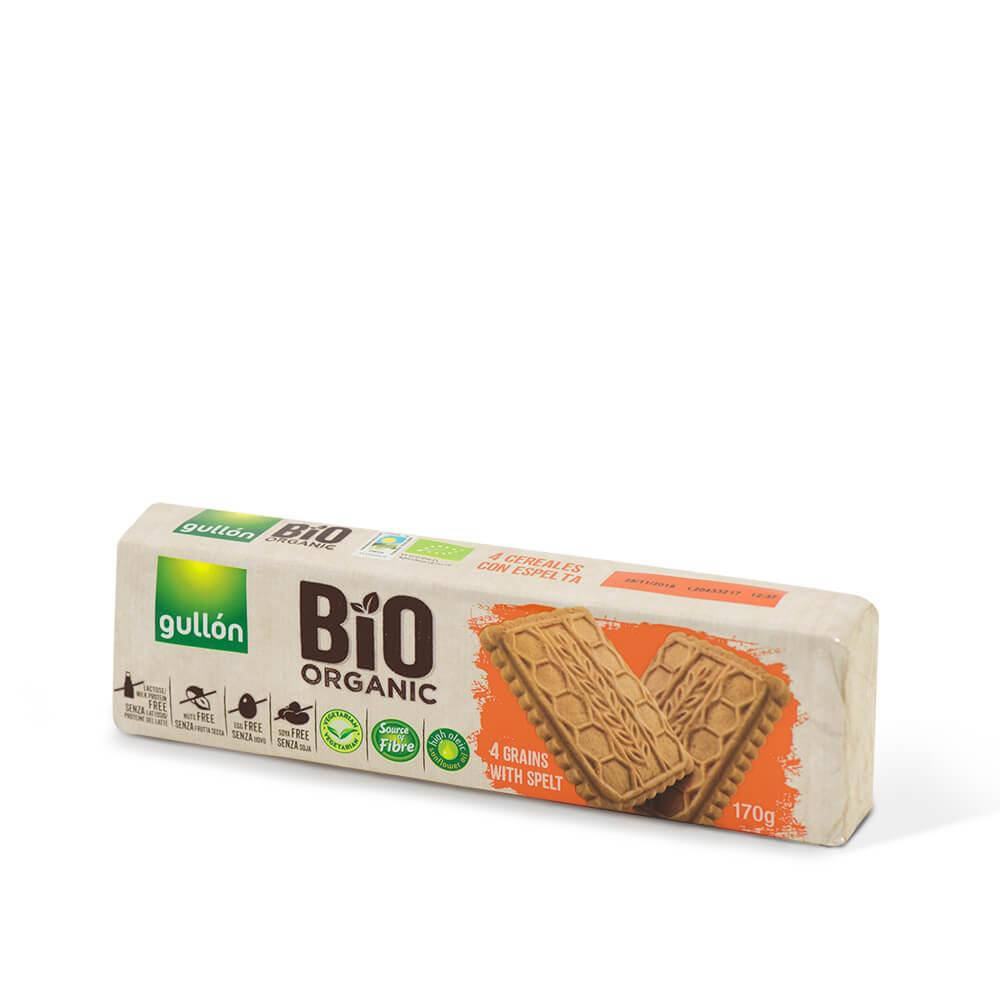 

Печенье без лактозы органическое BIO 4 злака со спельтой Gullon 170г