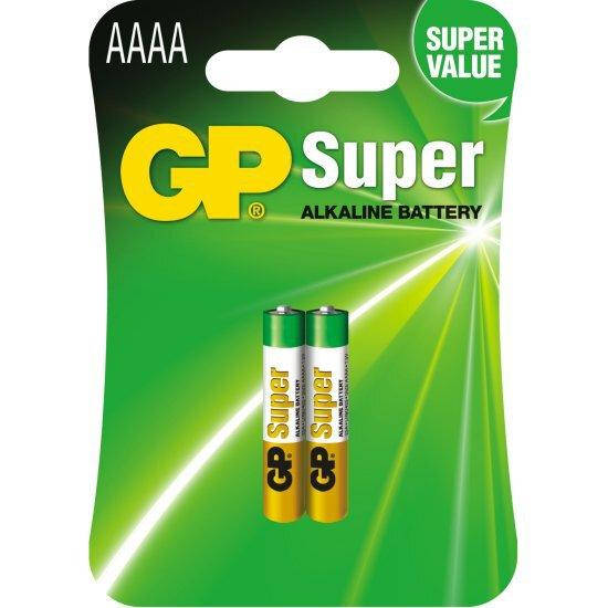 

Батарейка щелочная GP Super Alkaline GP25A-2U2, AAAA, 1.5V, блистер 2шт