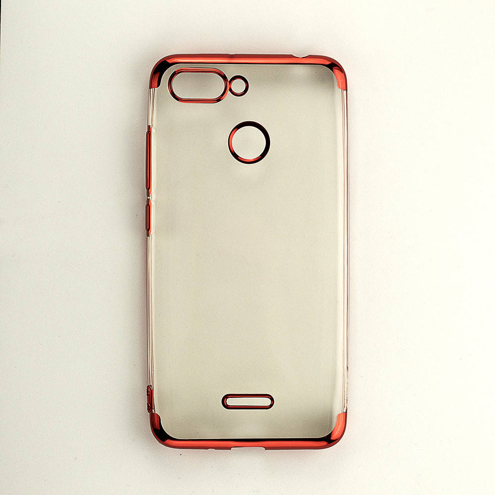 

Чехол Frame для Xiaomi Redmi 6 силиконовый бампер Red, Красный