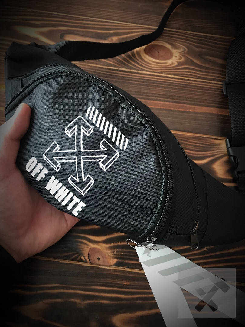 

Поясная сумка OFF White бананка, Черный
