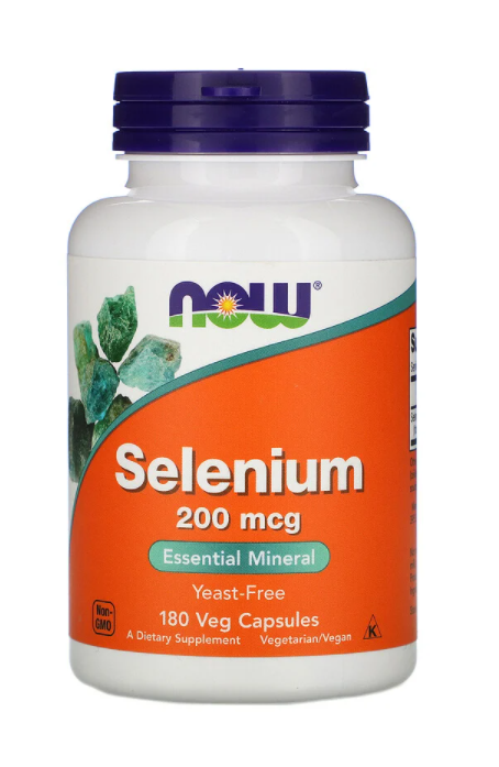 

Селен (Selenium), Now Foods, 200 мкг, 180 капсул (NOW-01486)