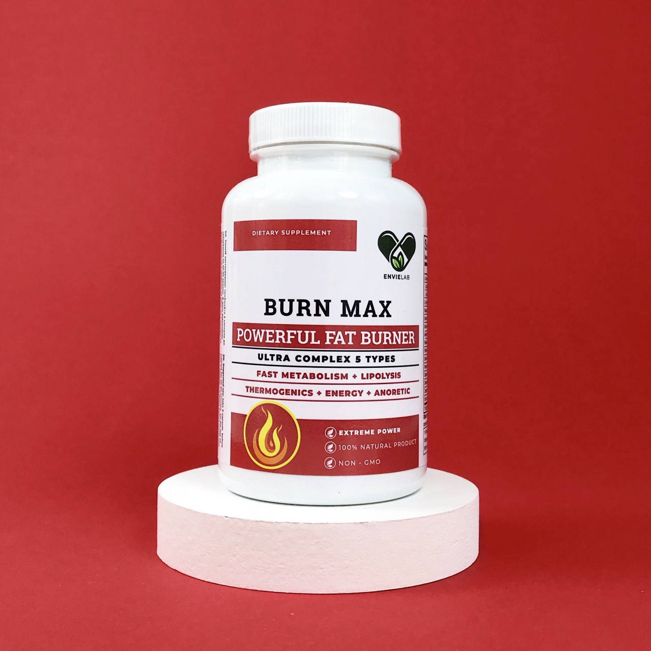 

Мощный жиросжигатель EN`VIE LAB комплексный 5 в 1 BURN MAX (100 кап.)