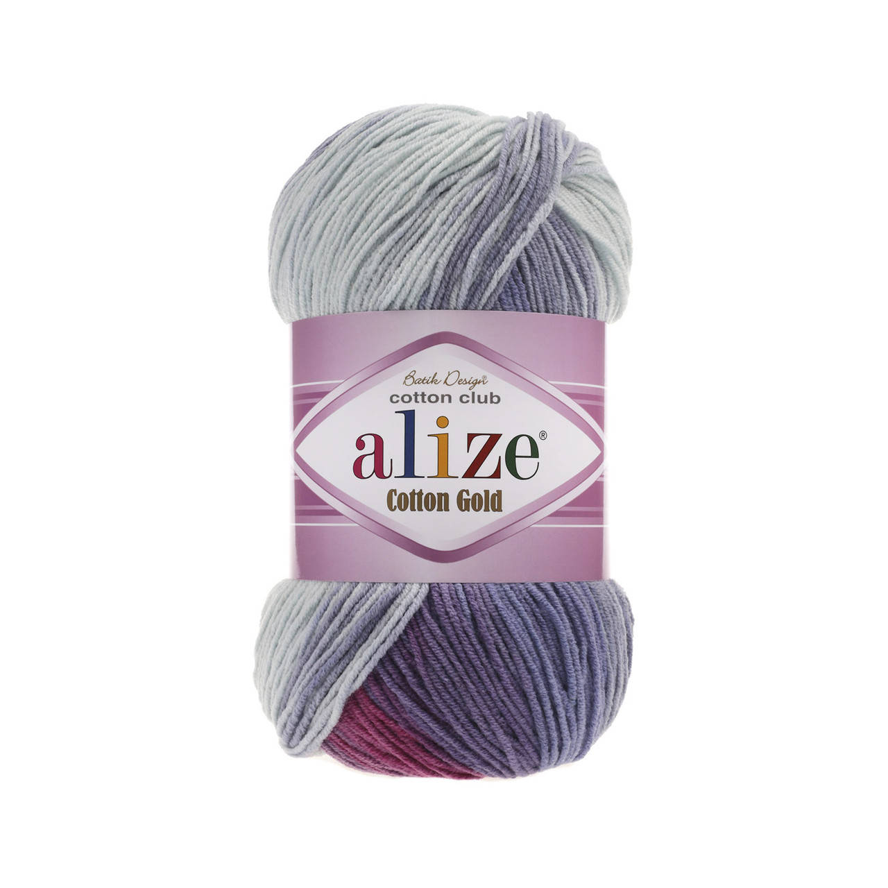 

Пряжа Alize Cotton Gold Batik 3686 сине-розовый