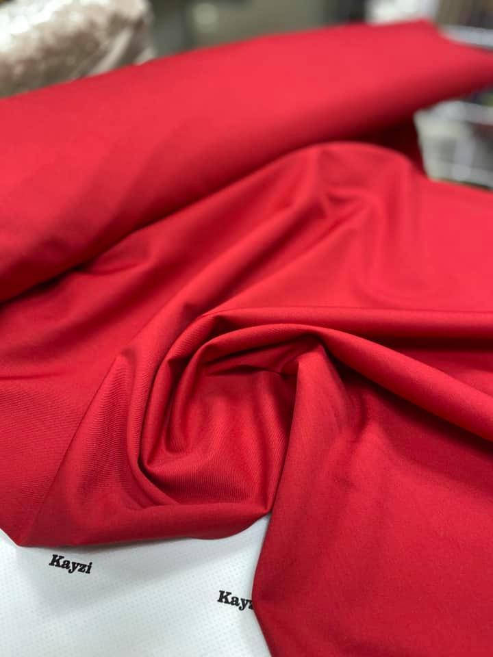 

Ткань Костюмная цвет красный