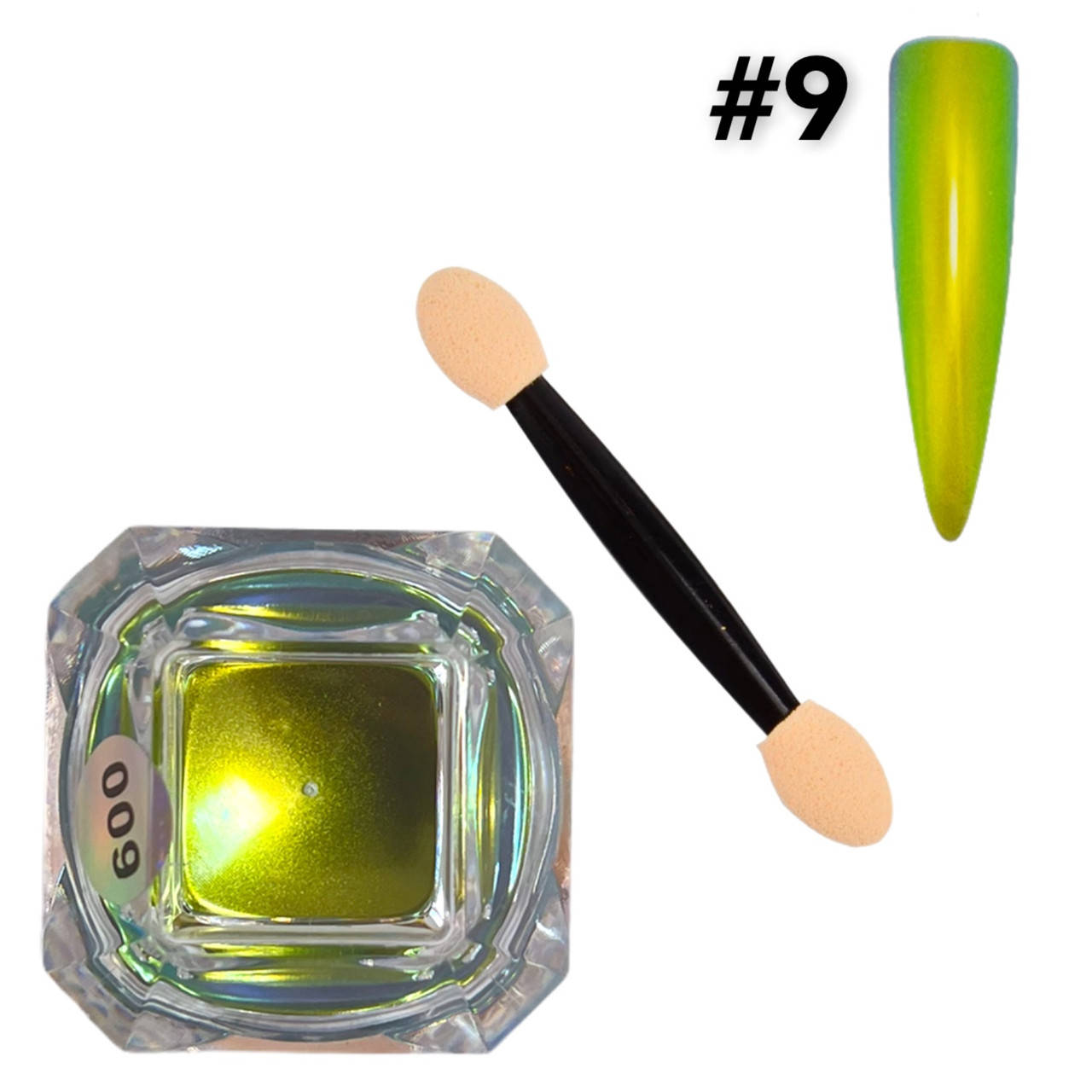 

Втирка-пудра "Хамелеон" для дизайна ногтей - Chameleon Powder (Fine) № 9