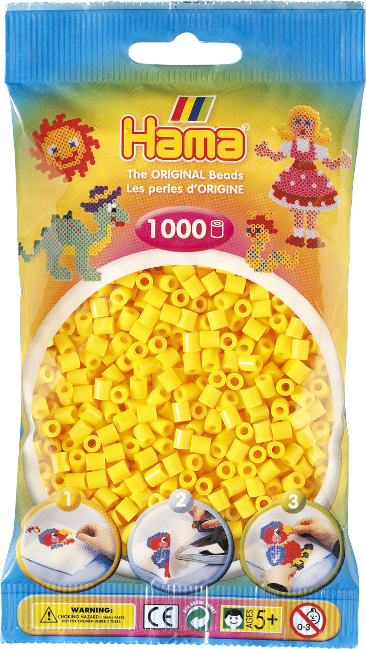 

Термомозаика Hama Набор желтых бусин 1000 шт midi (207-03)