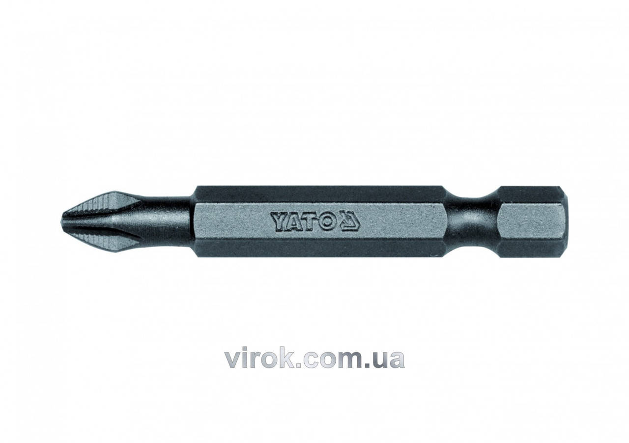 

Насадка отверточная YATO 1/4" крестовая PH2 x 50 мм 50 шт YT-7848