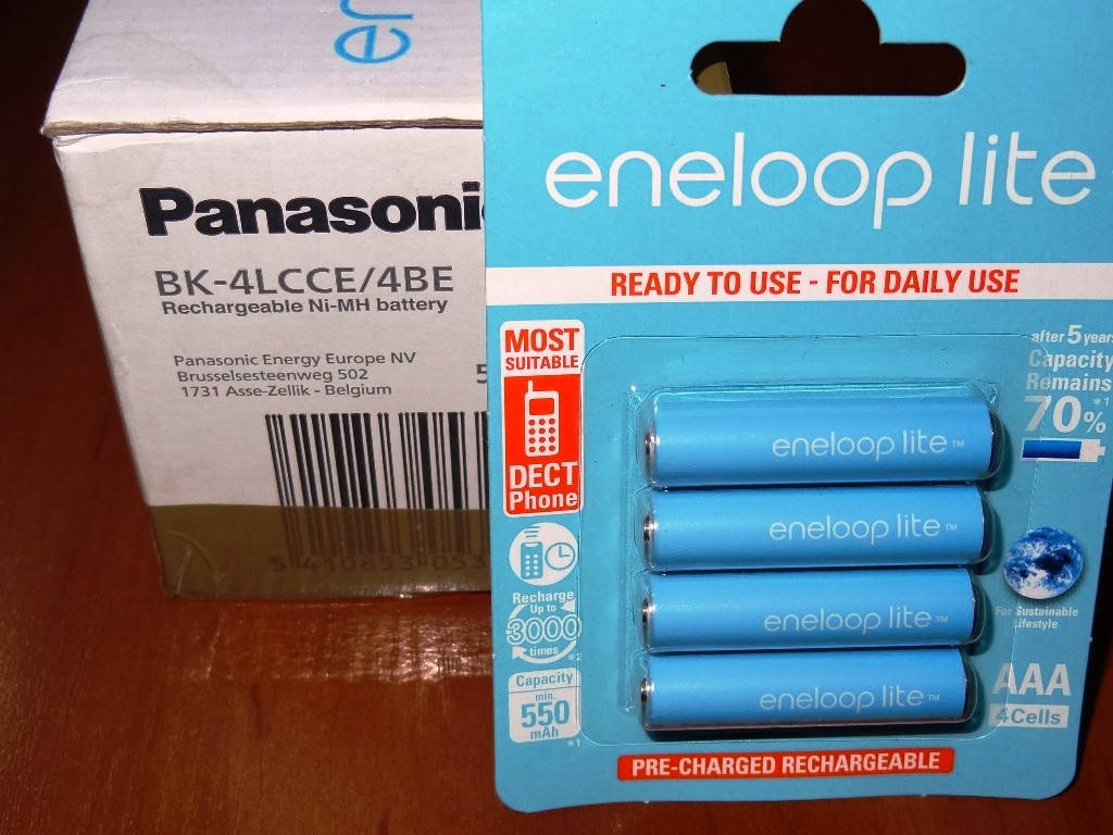 

Panasonic Eneloop Lite AAA 600 mAh 3000 циклов! Japan - 4 шт!