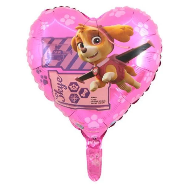 

Фольгированный шарик КНР 18" (45 см) Сердце Щенячий патруль Скай, Разные цвета