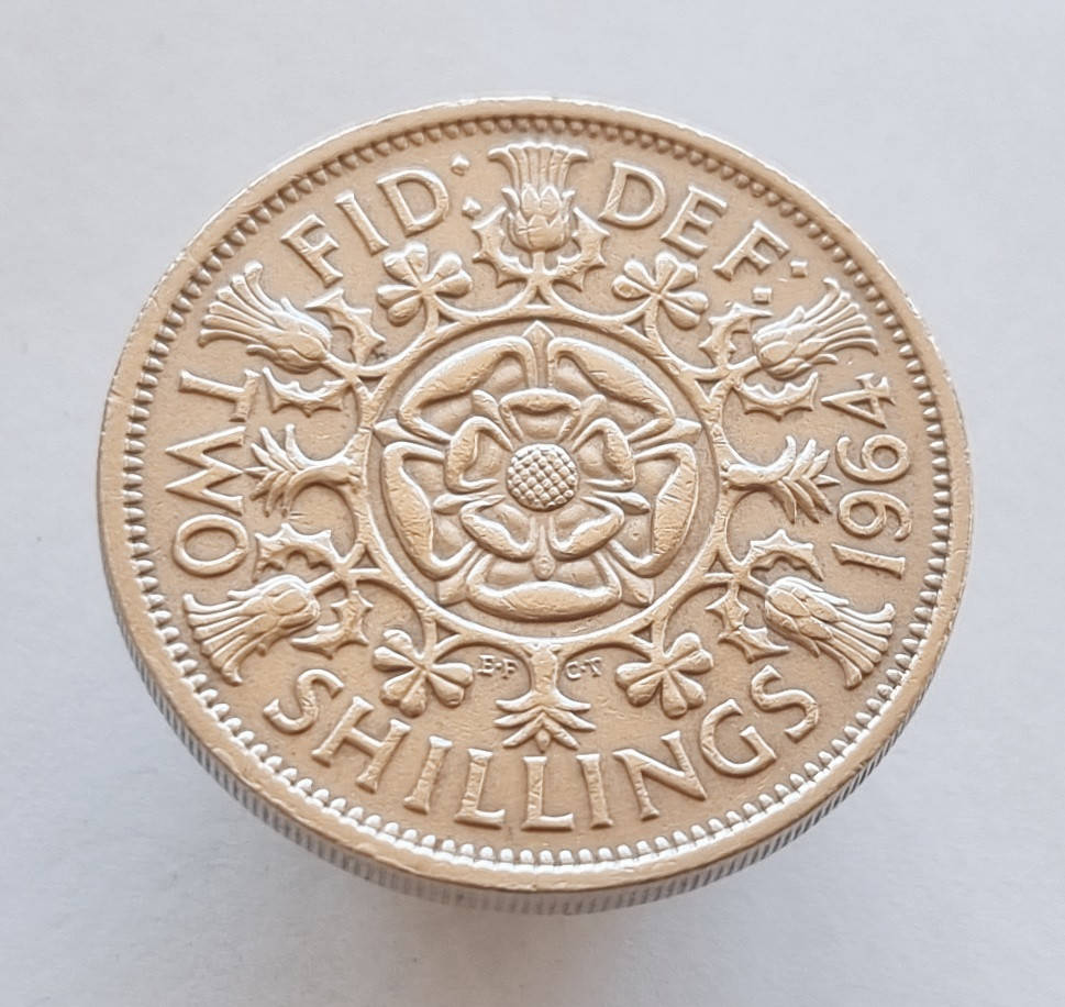 

Великобритания 2 шиллинга 1964