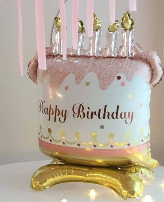 

Фольгированный шарик КНР 3D 42" (82х42 см) Торт НВ на основе, Разные цвета