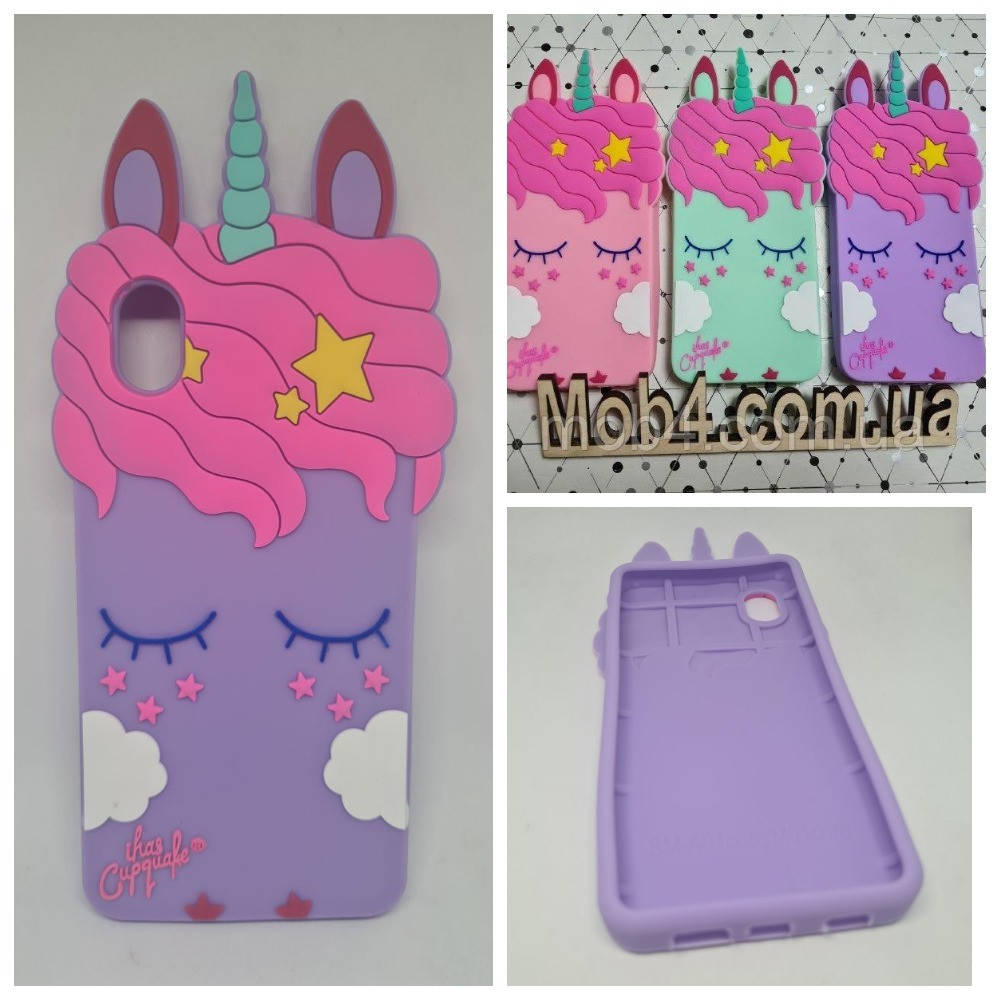 

Резиновый 3D чехол для Samsung Galaxy A01 core Пони Единорог, Разные цвета