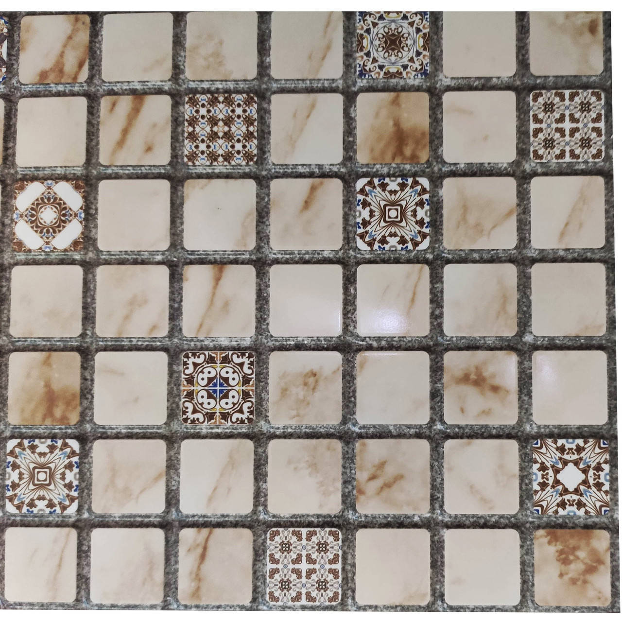 

Стеновая декоративная пластиковая панель ПВХ - МОЗАИКА ВИЗАНТИЯ (960х485) мм