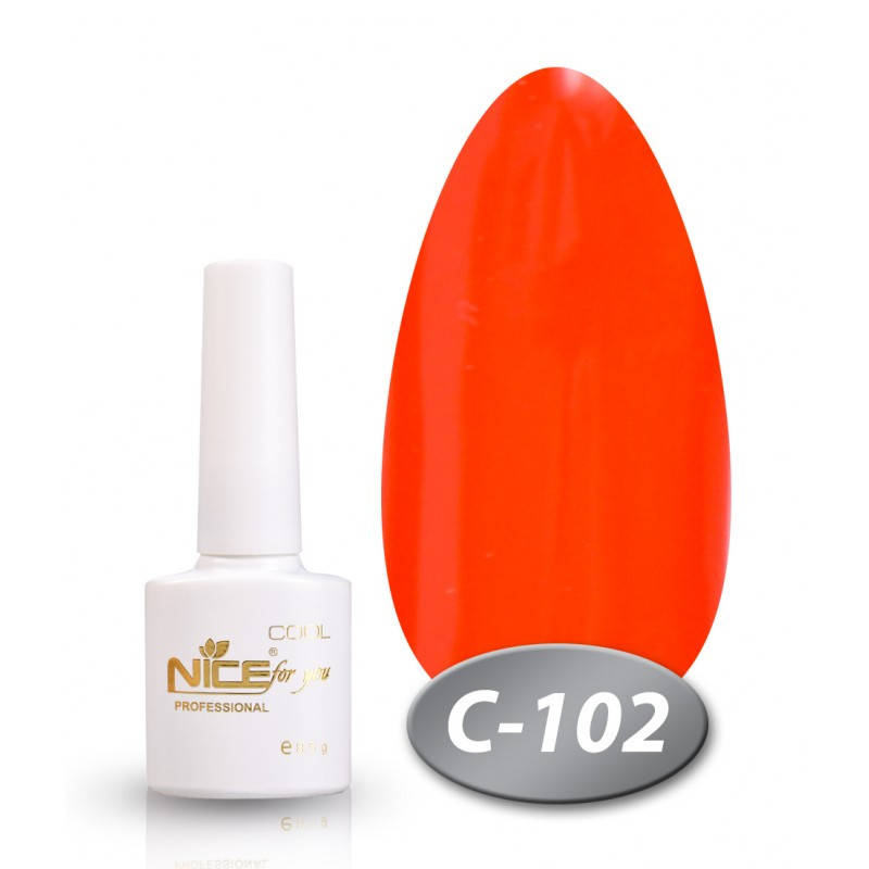 

Гель-лак Nice for you Cool С-102 ярко оранжевый 8,5 мл
