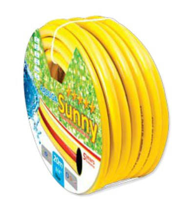 

Шланг для полива Evci Plastik Sunny Радуга желтая 3/4 30 м