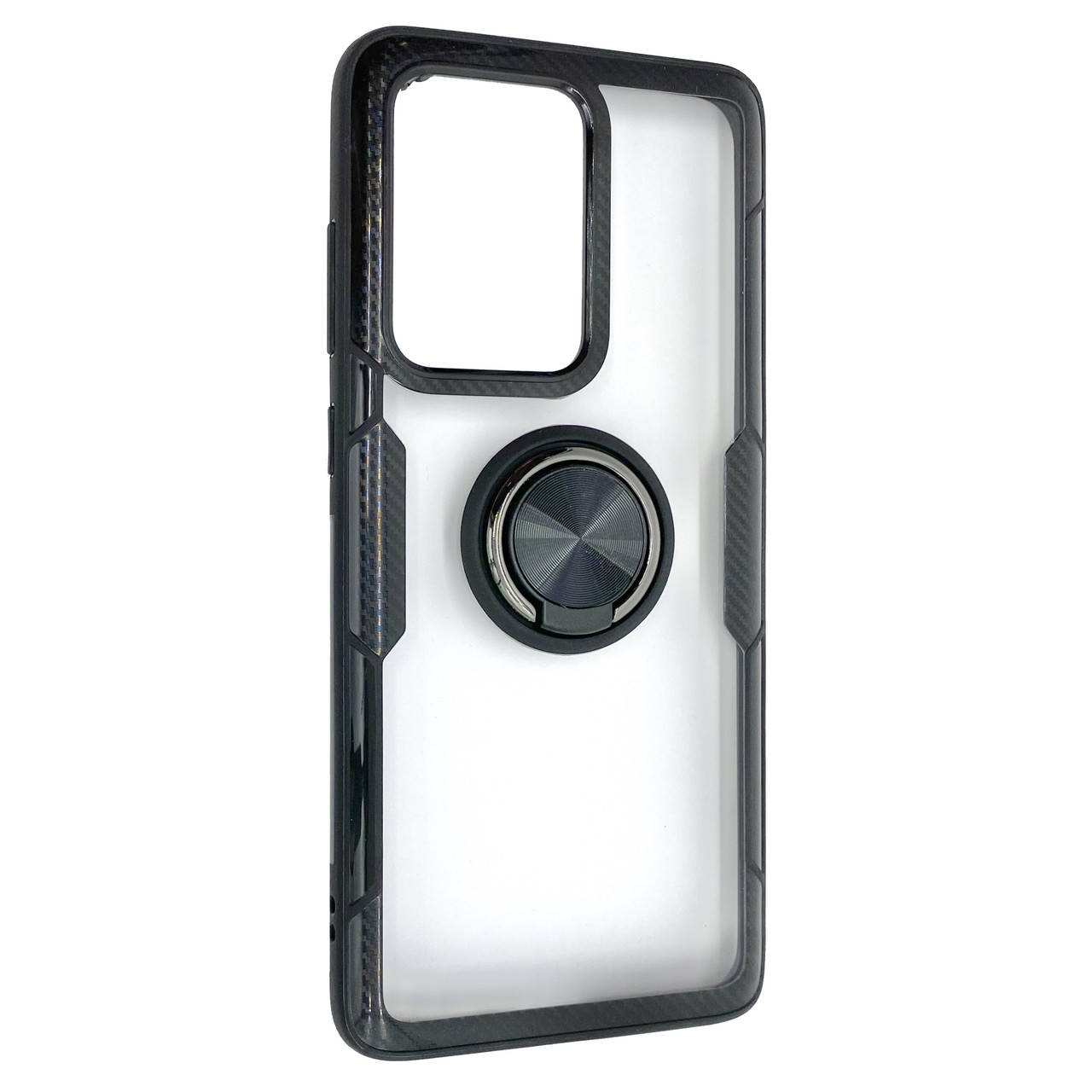 

Чехол-накладка DK Composite Ice Armor Ring для Samsung S20 Ultra (SM-G988) (black / black), Черный