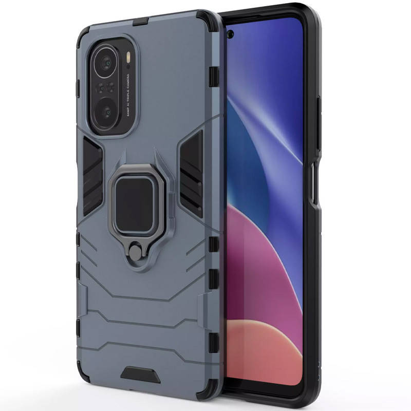 

Ударопрочный Чехол Transformer Ring for Magnet для Xiaomi Redmi K40 /K40 Pro/K40 Pro+/Poco F3/Mi 11i