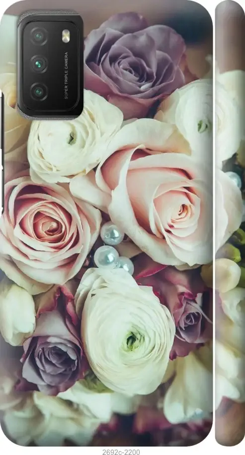 

Чехол для Xiaomi Poco M3 с картинкой / на Ксяоми, сяоми, ксиоми поко м3 с принтом Букет роз, Розовый