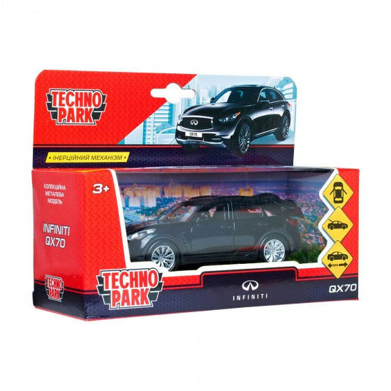 

Инерционная детская машинка INFINITY QX70 (чорний, 1:32) QX70-BK, Черный