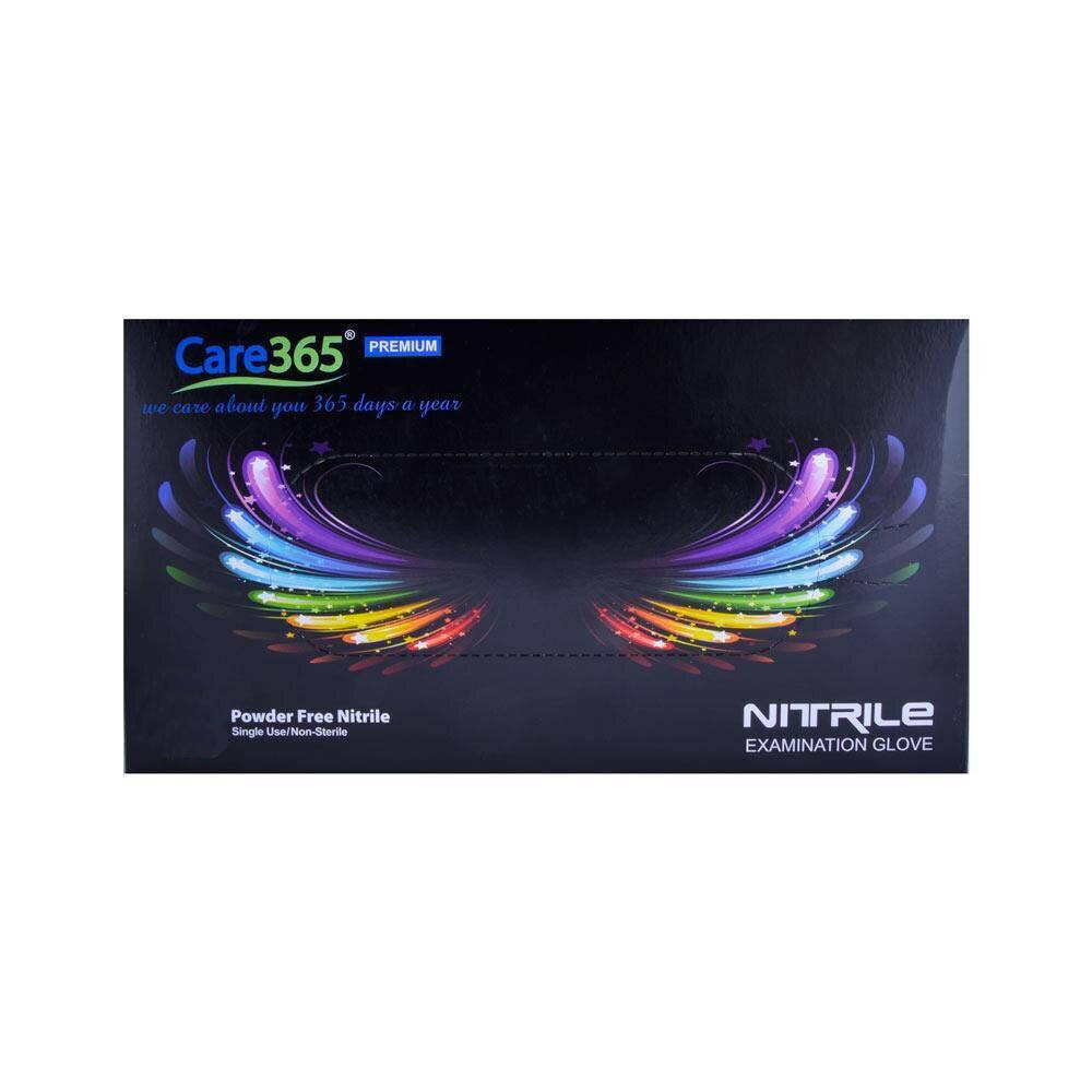 

Перчатки нитриловые неопудренные черные L Care 365 Premium Black 100 шт/уп, Черный