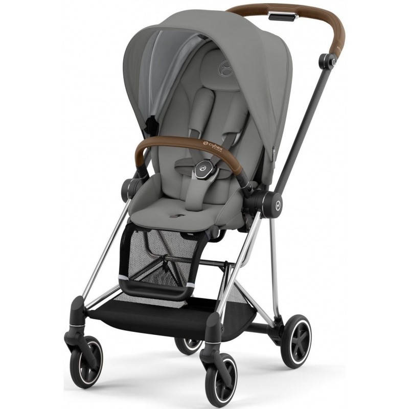 

Прогулянкова коляска Cybex Mios 4.0 Soho Grey шасі Chrome Brown 2022 р.