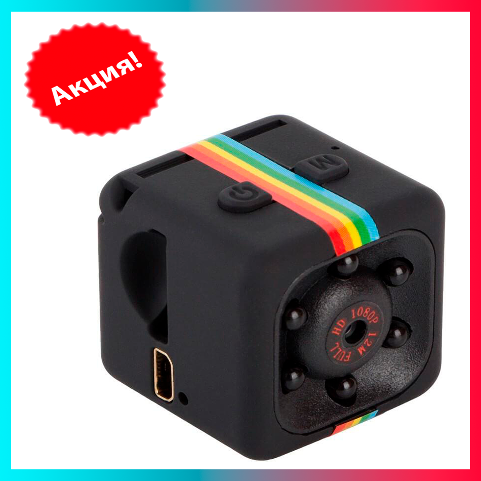 

Мини камера SQ11 Mini Sports Full HD DV 1080p, экшн-камера водонепроницаемая, видеокамера ночного видения, Черный