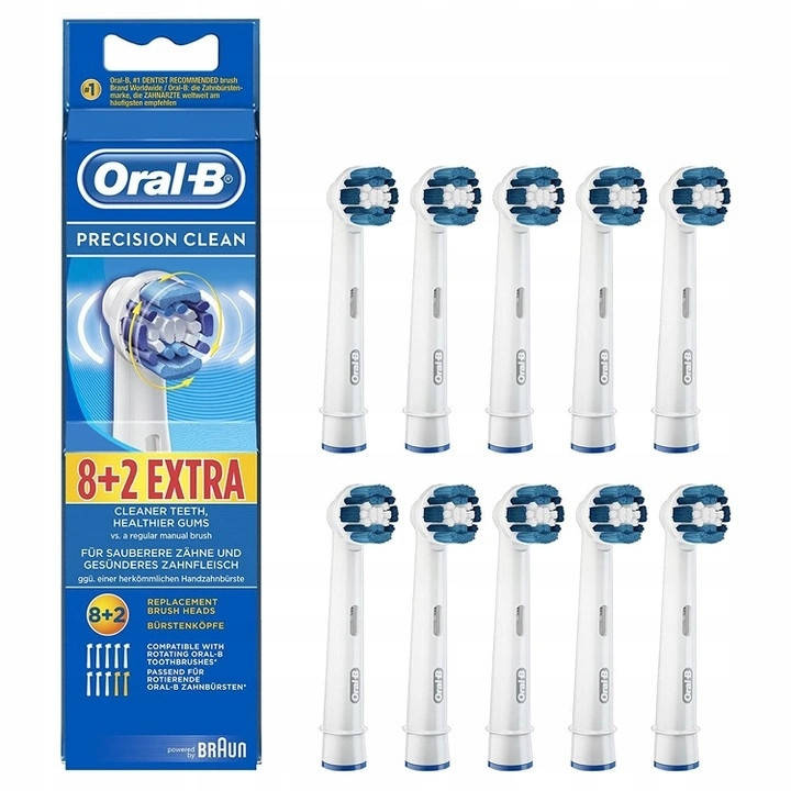 

Насадки для зубных щеток Oral-B PRECISION CLEAN 8+2 (ціна за одну насадку)