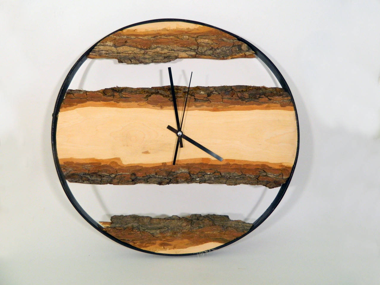 

Часы настенные деревянный - 42 см диаметр | дерево и металл, тихий ход
