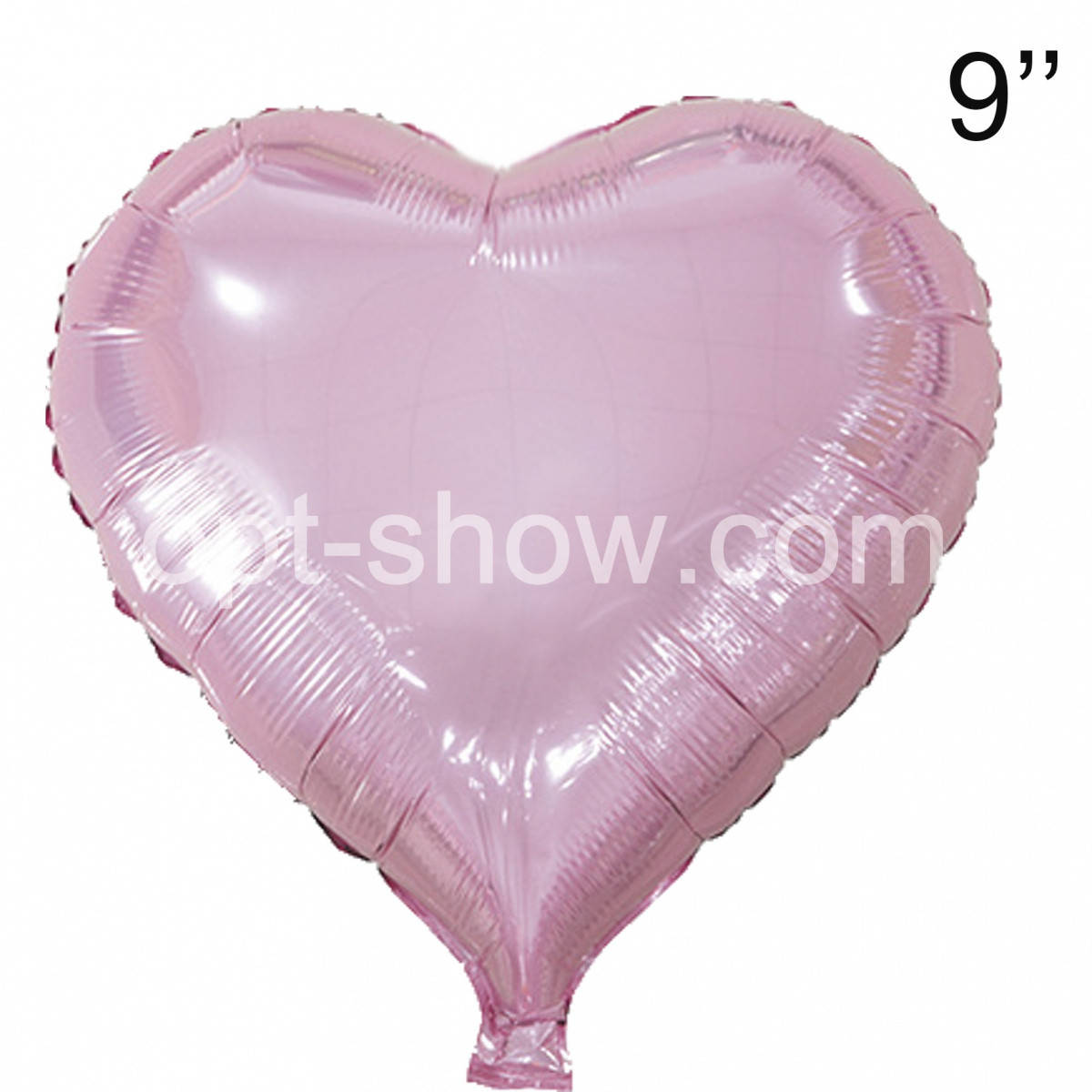 

Фольгированный шар Сердце 9" розовое (Китай), Розовый