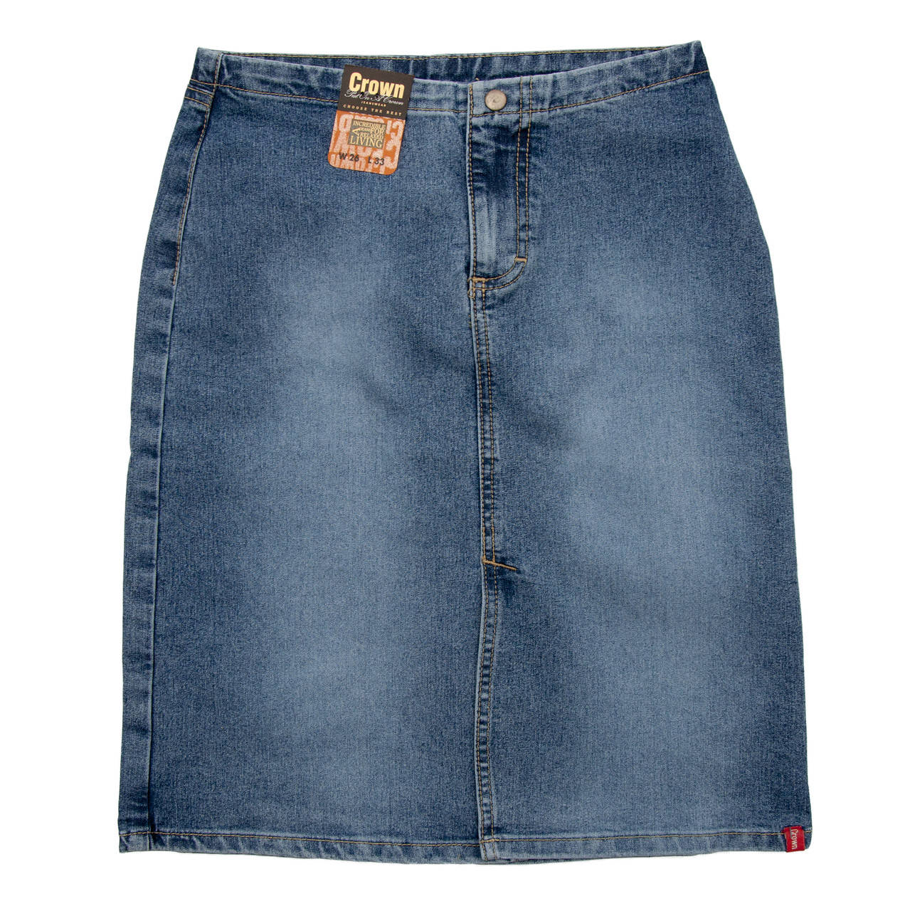 

Юбка джинсовая Crown Jeans модель 320 (LINES) W30, Синий
