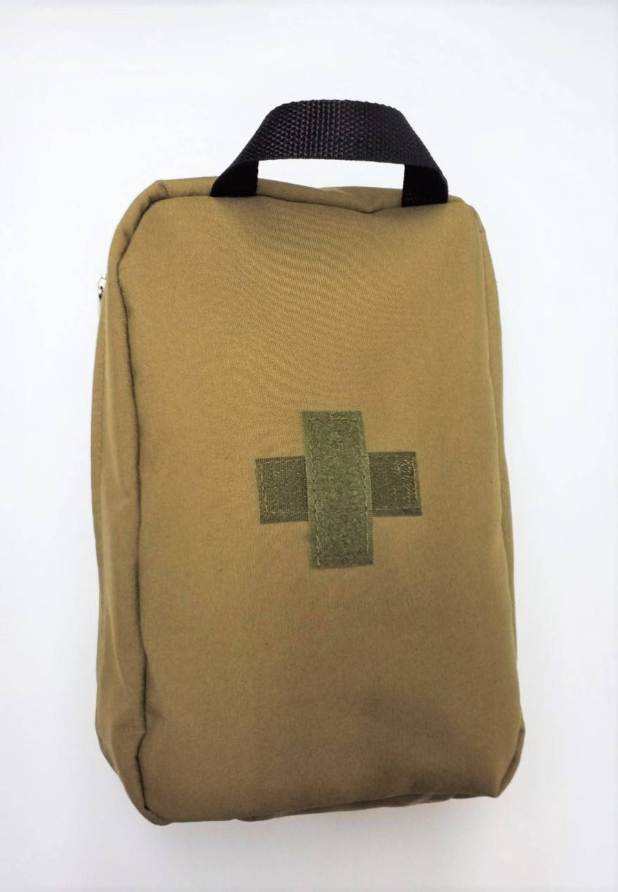 

Сумка Аптечка-футляр медицинская 22*17*7 см, MOLLE System, два кармана, хаки