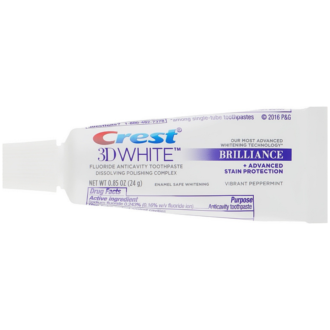 

Отбеливающая зубная паста Crest 3D White Brilliance Toothpaste Vibrant Peppermint Travel Size 24 г