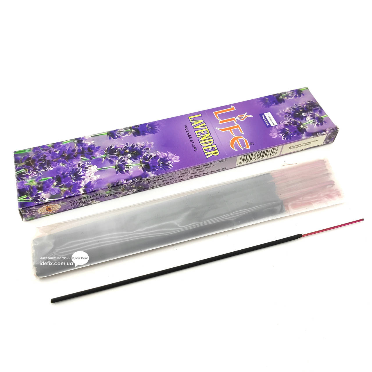 

Благовоние Life Lavender Darshan 20шт/уп. Аромапалочки Лаванда (30665)