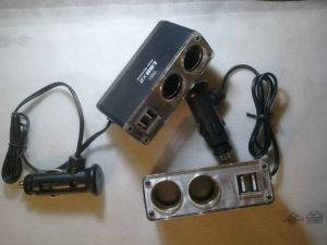 

Автомобильный 12в прикуриватель x2 зарядкой USB x2