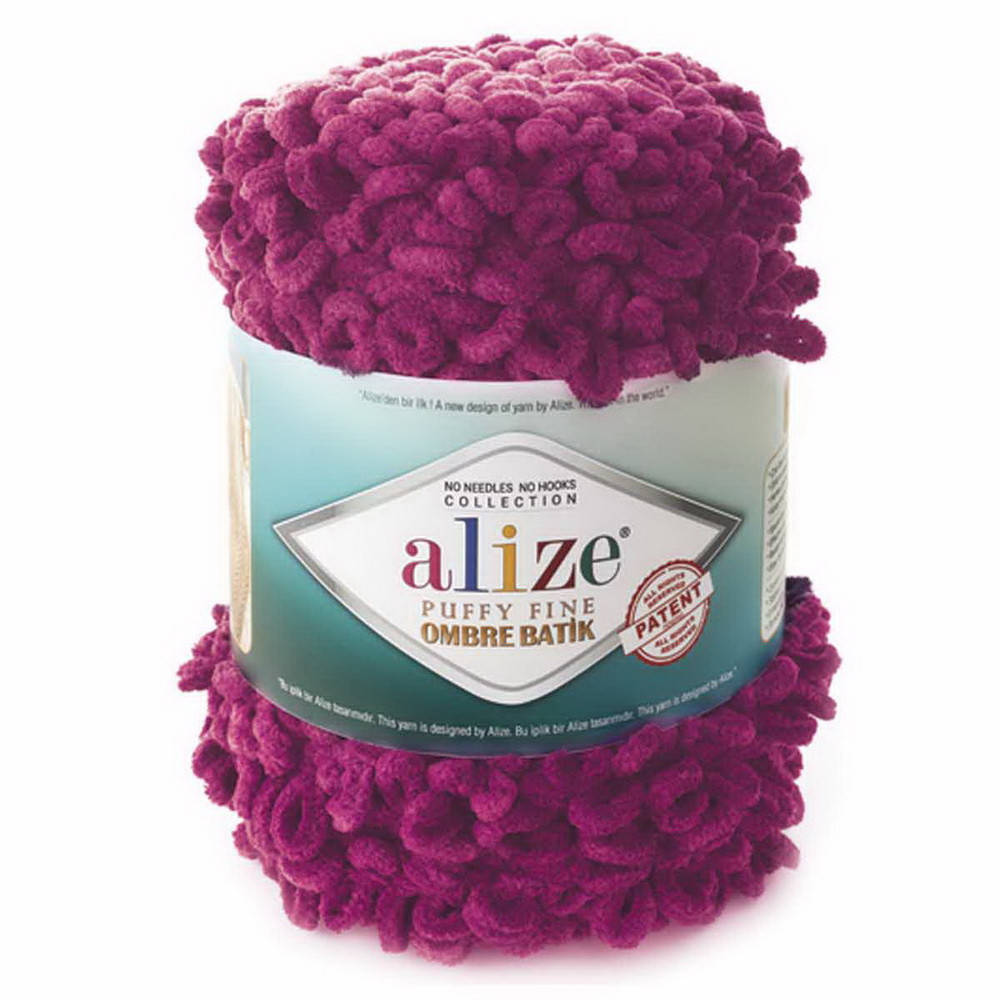 

7279 Пряжа Alize Puffy Fine Ombre Batik