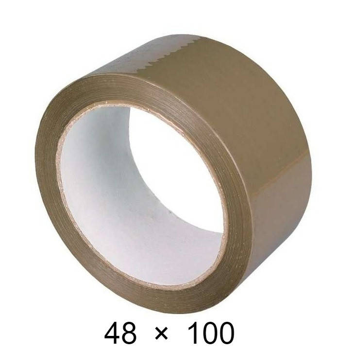 

Скотч упаковочный коричневый - 48 мм × 100 м