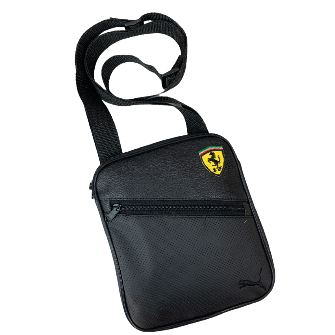 

Мужская сумка Puma Ferrari, Черная, PU кожа, Черный