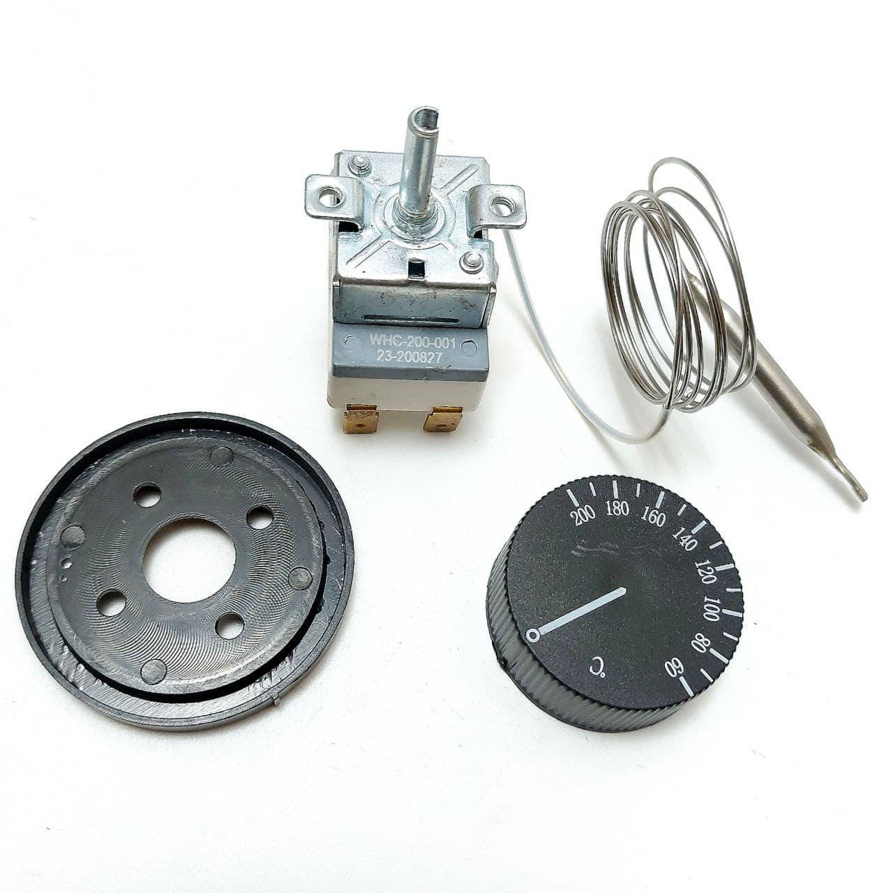 

Терморегулятор от 60 до 200°С механический (16 А / 250 В) на 3 контакта (Турция), Белый