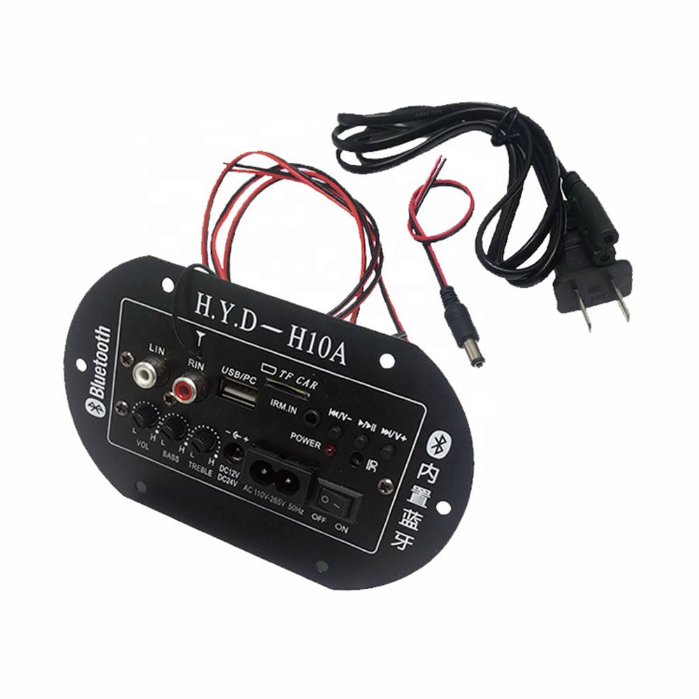 

Усилитель врезной MP3 Аудио+ USB+ TF плеер 30W Bluetooth, сабвуфер 220/12в., Черный